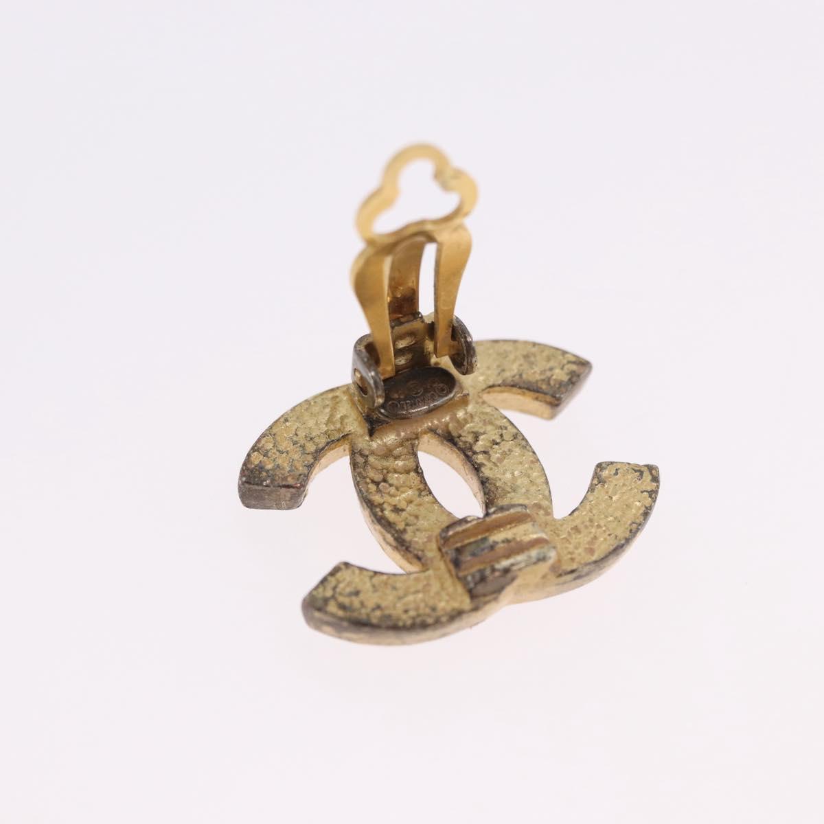 CHANEL Earring metal Gold Tone CC Auth 198849V - Jerrillo image 10