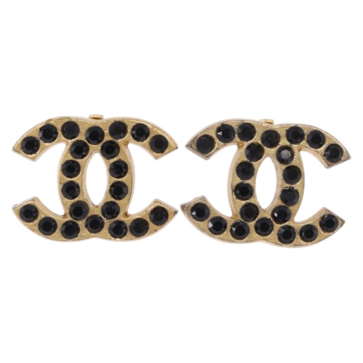 CHANEL Earring metal Gold Tone CC Auth 198849V - Jerrillo image 2