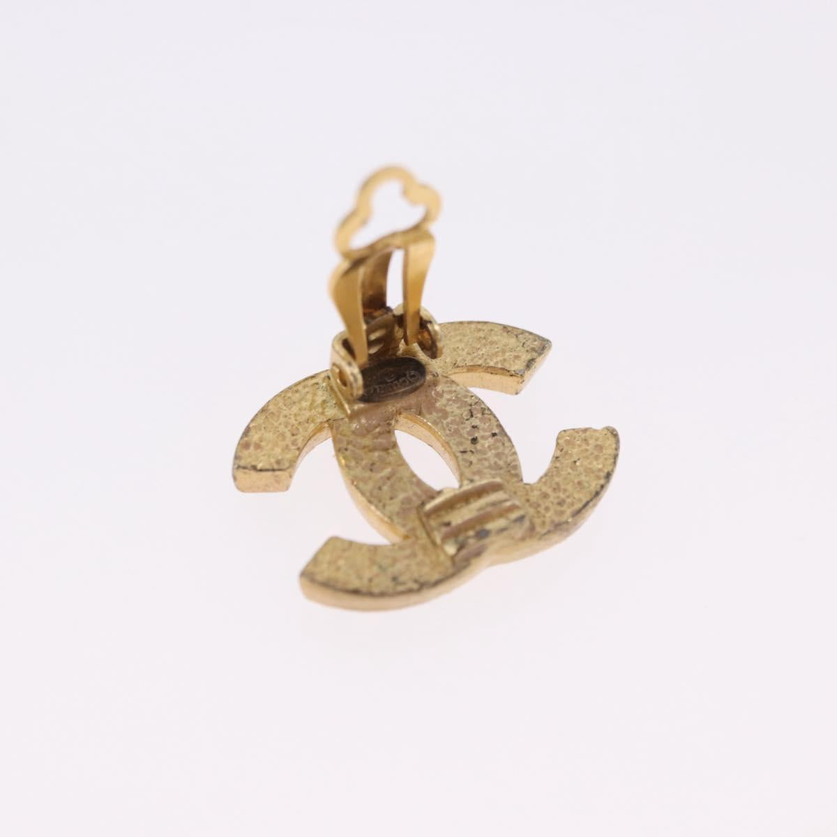 CHANEL Earring metal Gold Tone CC Auth 198849V - Jerrillo image 5
