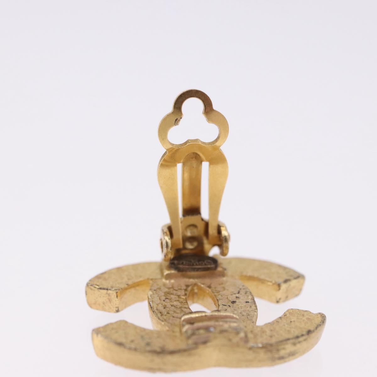 CHANEL Earring metal Gold Tone CC Auth 198849V - Jerrillo image 6