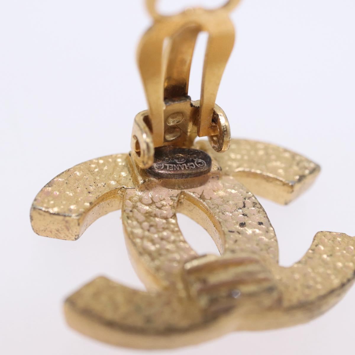 CHANEL Earring metal Gold Tone CC Auth 198849V - Jerrillo image 7