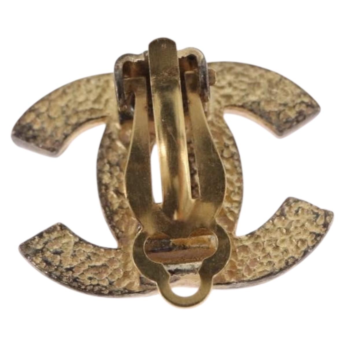 CHANEL Earring metal Gold Tone CC Auth 198849V - Jerrillo image 9