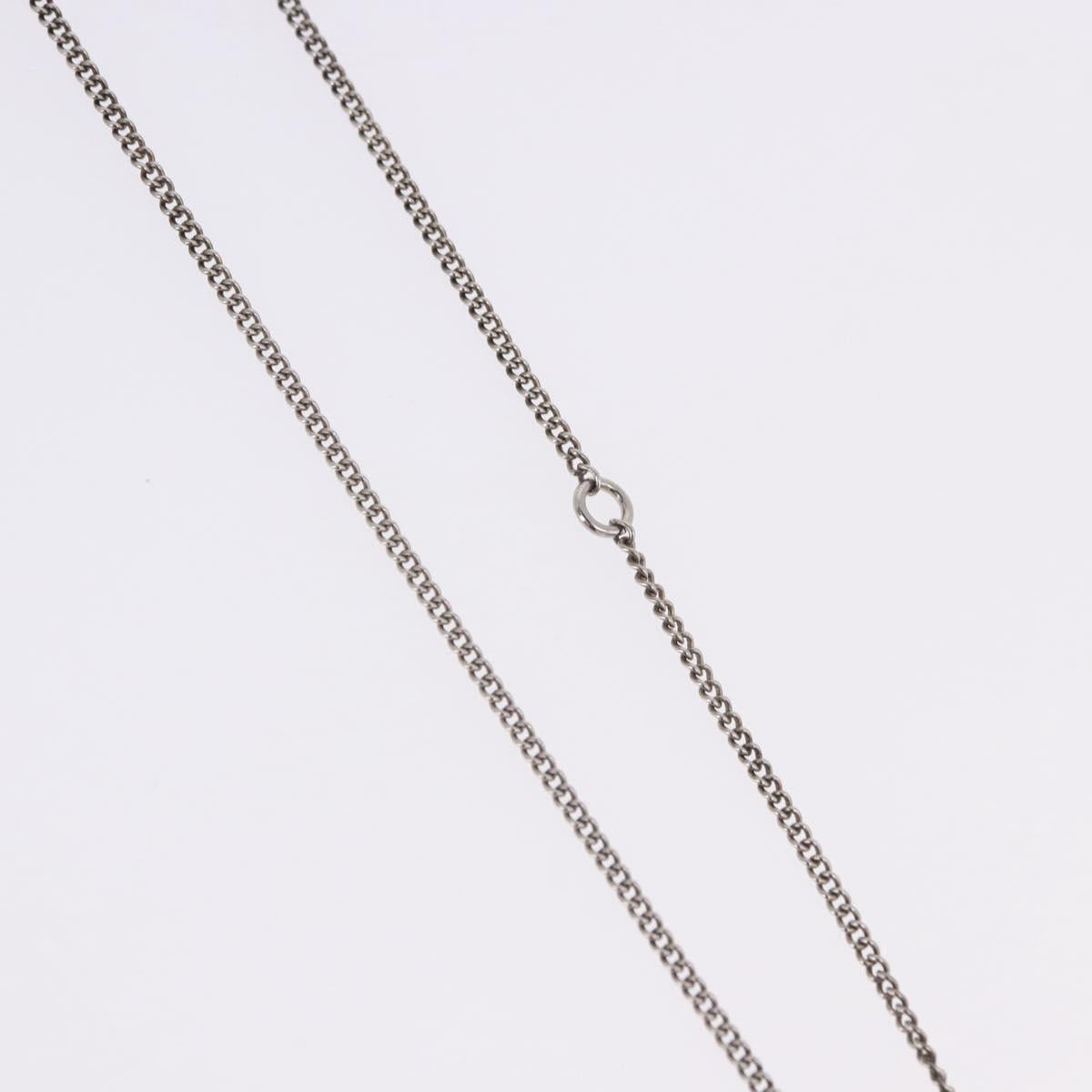 CHANEL COCO Mark Necklace Metal Silver CC Auth 198854V - Jerrillo image 5