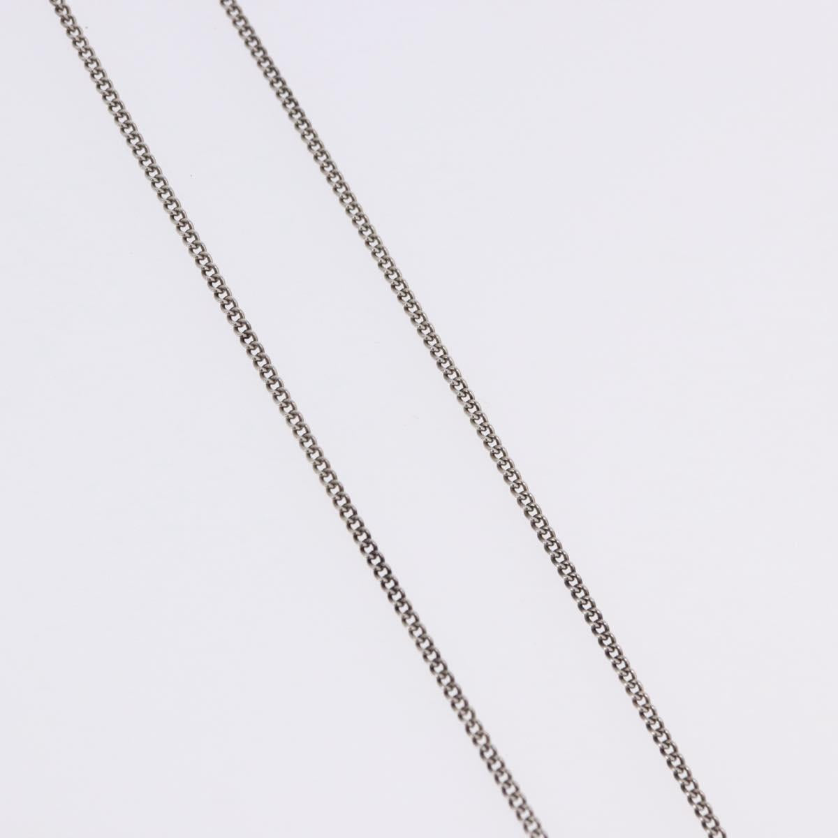CHANEL COCO Mark Necklace Metal Silver CC Auth 198854V - Jerrillo image 6