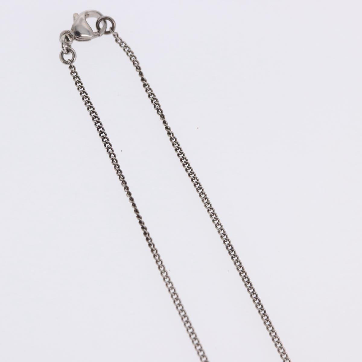 CHANEL COCO Mark Necklace Metal Silver CC Auth 198854V - Jerrillo image 7