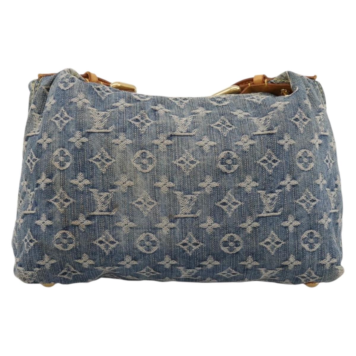LOUIS VUITTON Monogram Denim Buggy PM Shoulder Bag Blue M95049 LV Auth 199468V - Jerrillo image 2