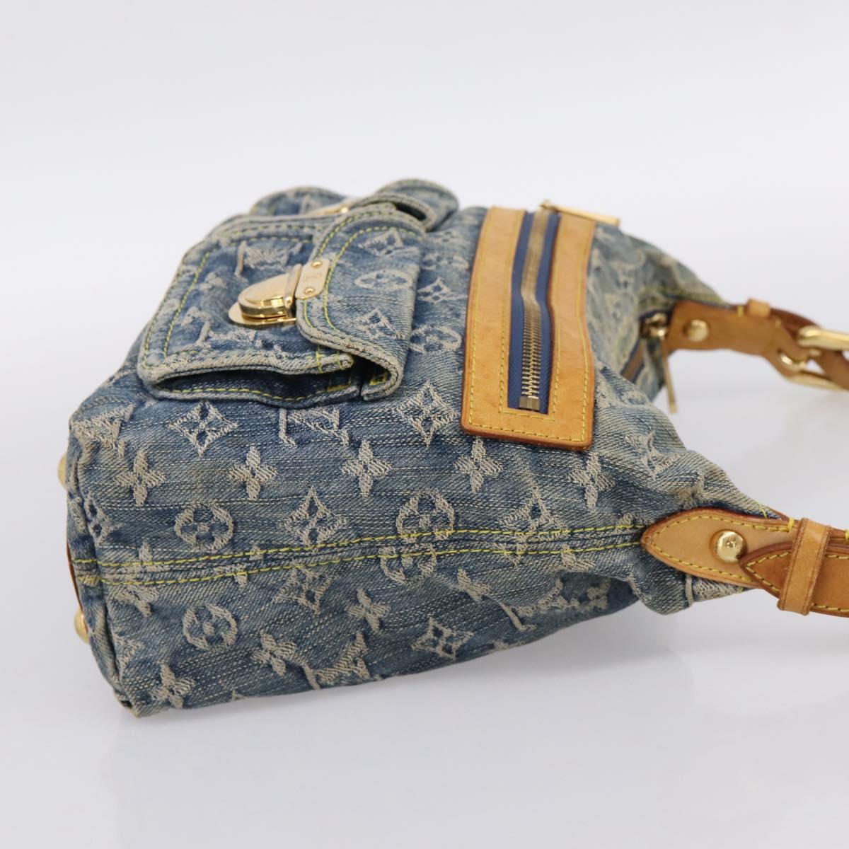 LOUIS VUITTON Monogram Denim Buggy PM Shoulder Bag Blue M95049 LV Auth 199468V - Jerrillo image 4