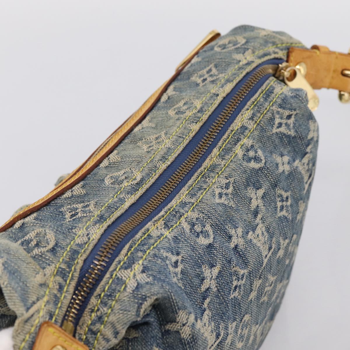 LOUIS VUITTON Monogram Denim Buggy PM Shoulder Bag Blue M95049 LV Auth 199468V - Jerrillo image 6