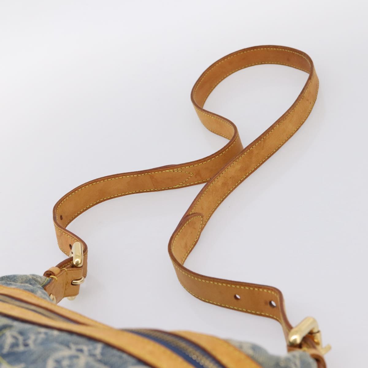 LOUIS VUITTON Monogram Denim Buggy PM Shoulder Bag Blue M95049 LV Auth 199468V - Jerrillo image 8