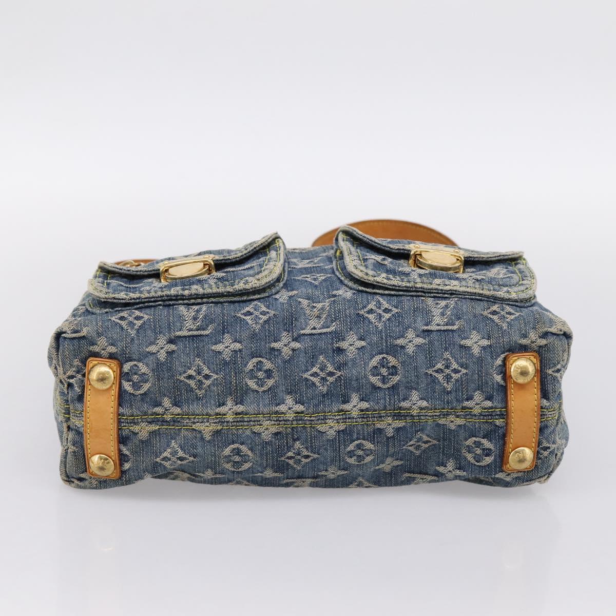 LOUIS VUITTON Monogram Denim Buggy PM Shoulder Bag Blue M95049 LV Auth 199468V - Jerrillo image 5