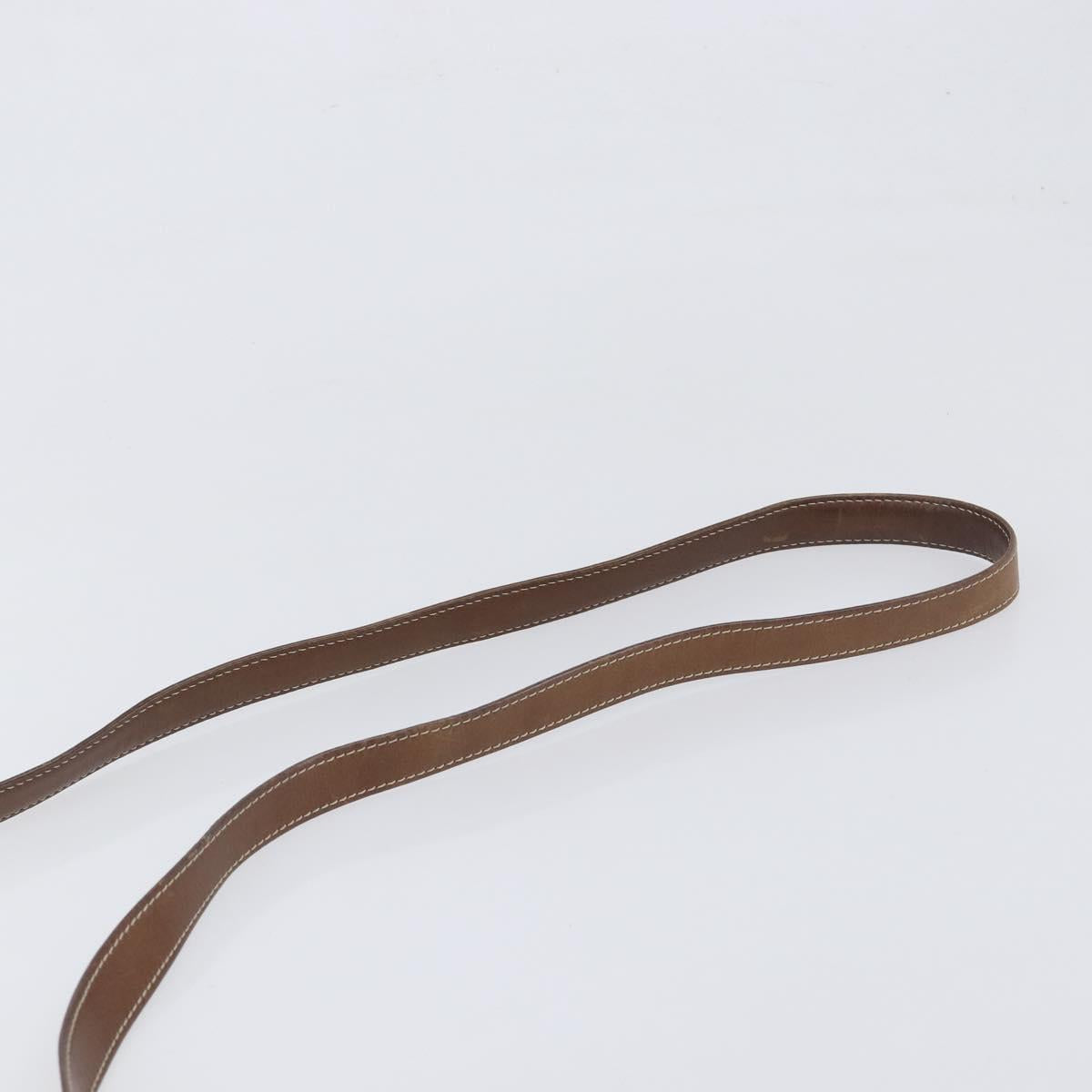LOEWE Shoulder Bag Leather Brown Gold Auth 199645 - Jerrillo image 8