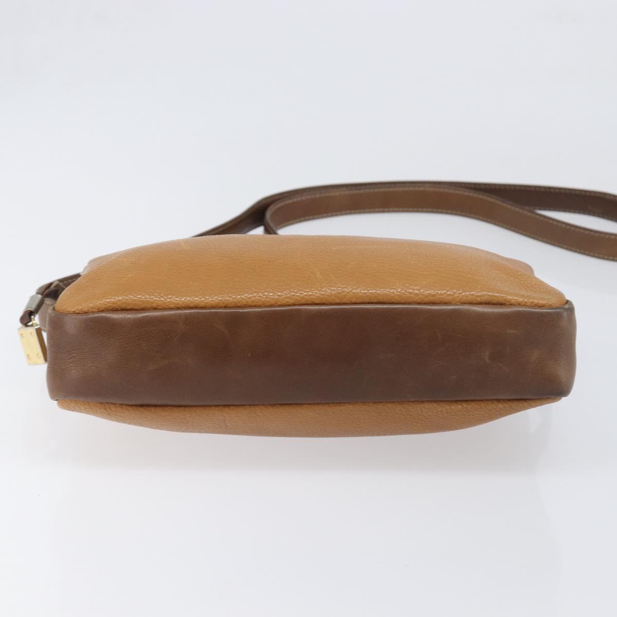 LOEWE Shoulder Bag Leather Brown Gold Auth 199645 - Jerrillo image 5