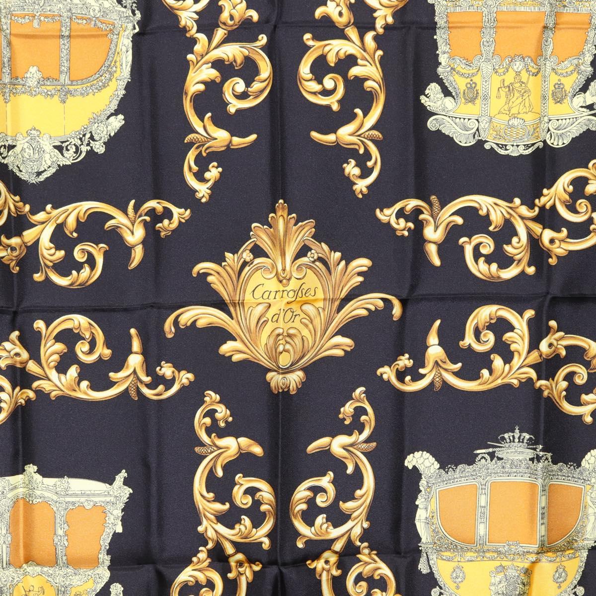 HERMES Carre 90 Scarf Silk Yellow Auth 199714M - Jerrillo image 6