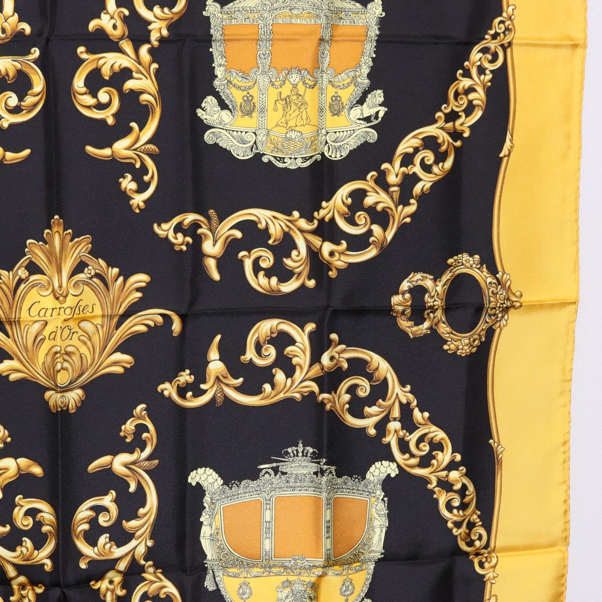 HERMES Carre 90 Scarf Silk Yellow Auth 199714M - Jerrillo image 7