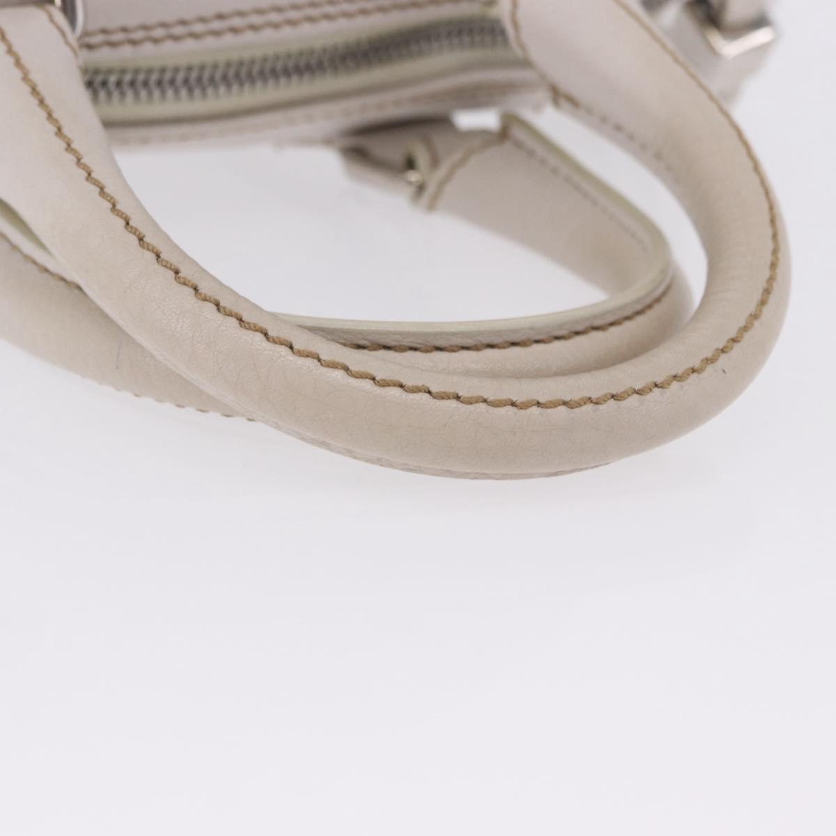 CHANEL Hand Bag Leather White Silver CC Auth 200073V - Jerrillo image 7