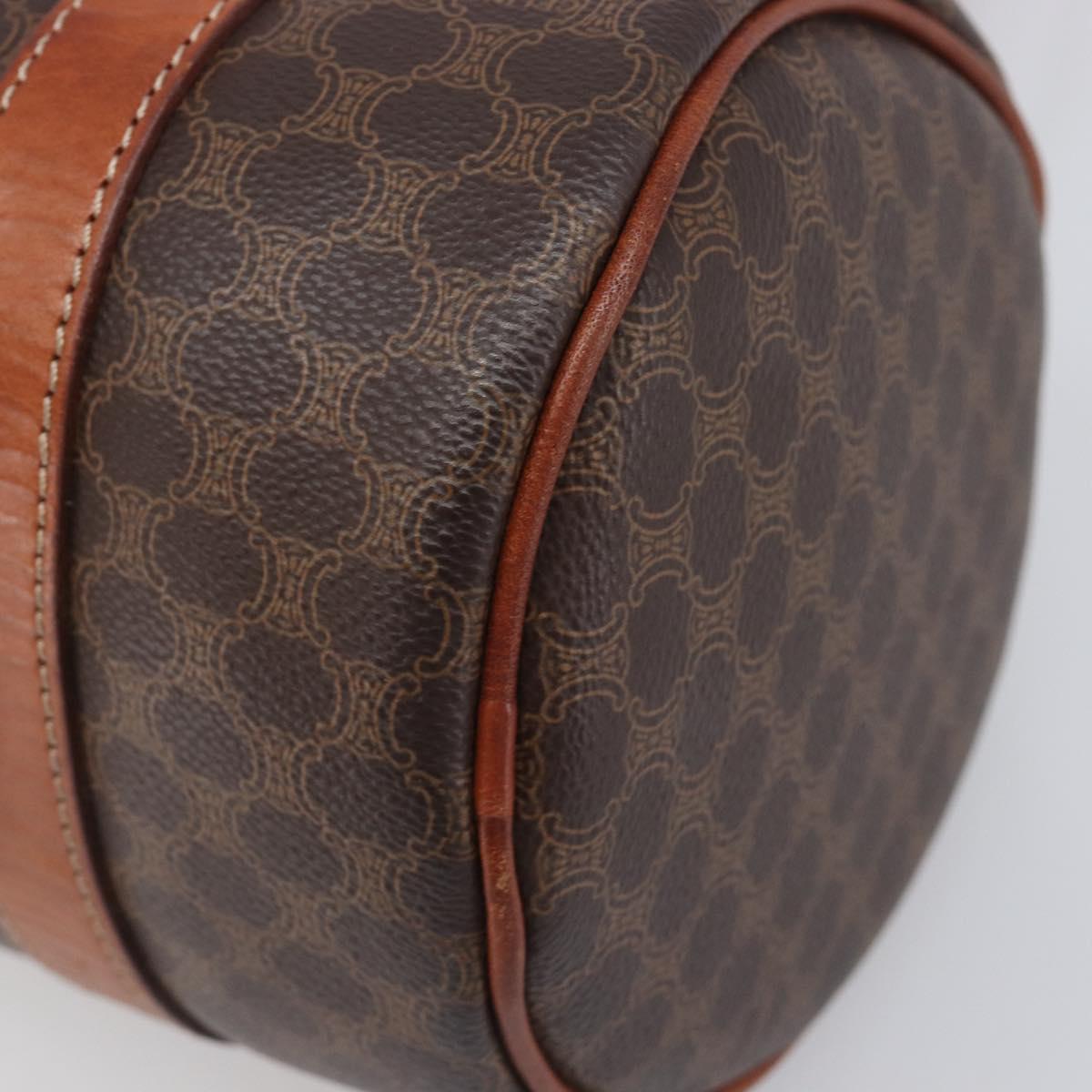 CELINE Macadam Canvas Hand Bag PVC Leather Brown Gold Auth 200255A - Jerrillo image 9