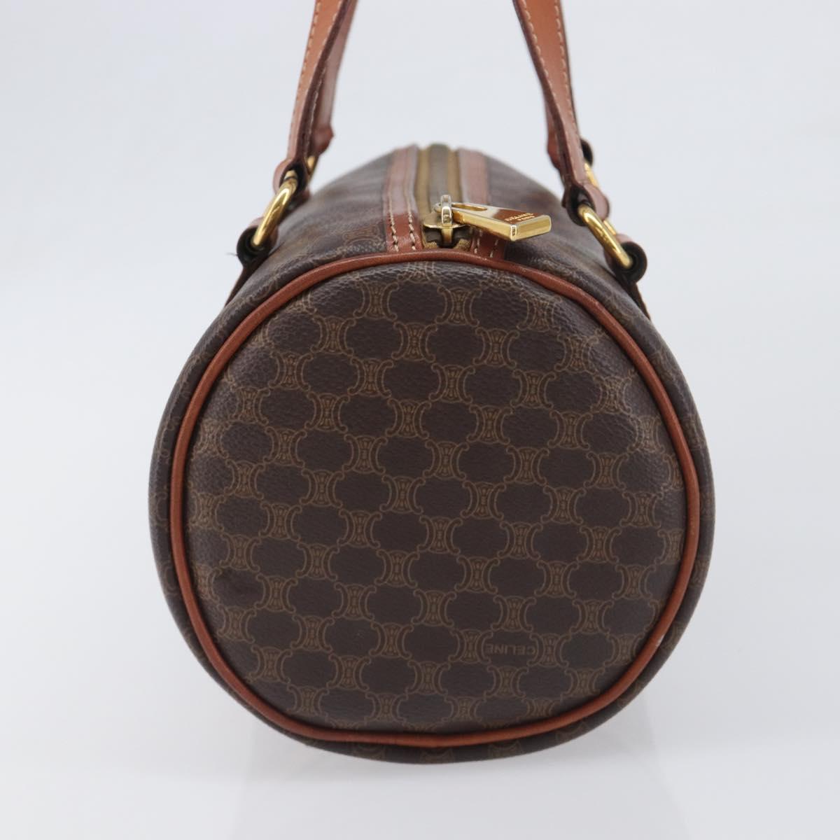 CELINE Macadam Canvas Hand Bag PVC Leather Brown Gold Auth 200255A - Jerrillo image 4