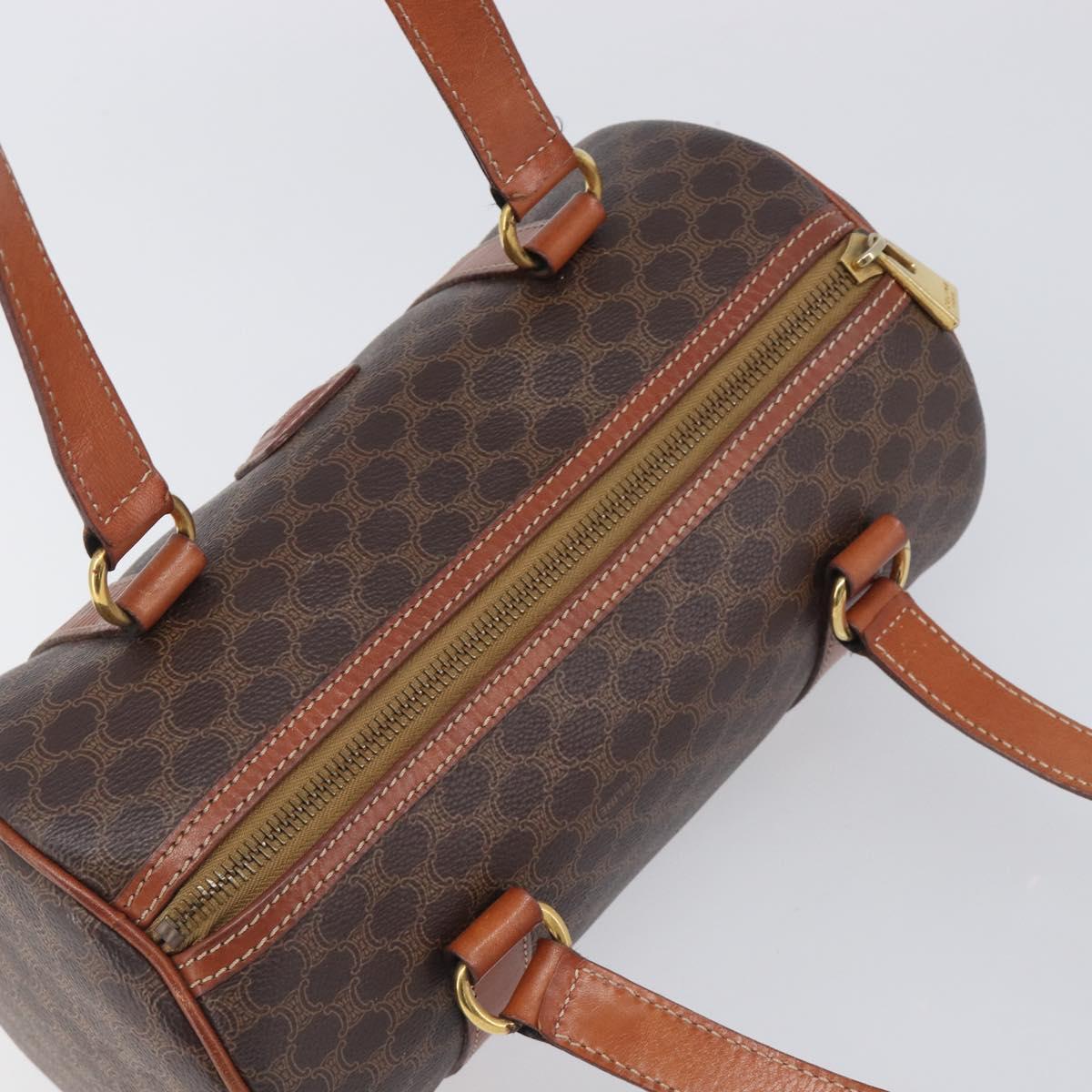 CELINE Macadam Canvas Hand Bag PVC Leather Brown Gold Auth 200255A - Jerrillo image 6