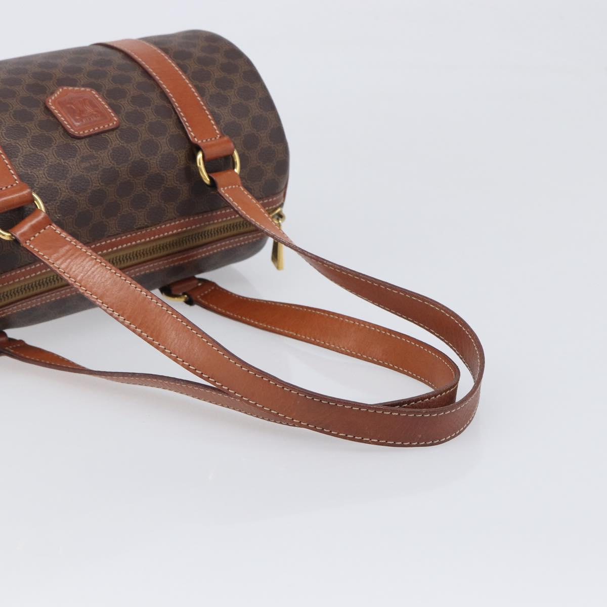 CELINE Macadam Canvas Hand Bag PVC Leather Brown Gold Auth 200255A - Jerrillo image 7