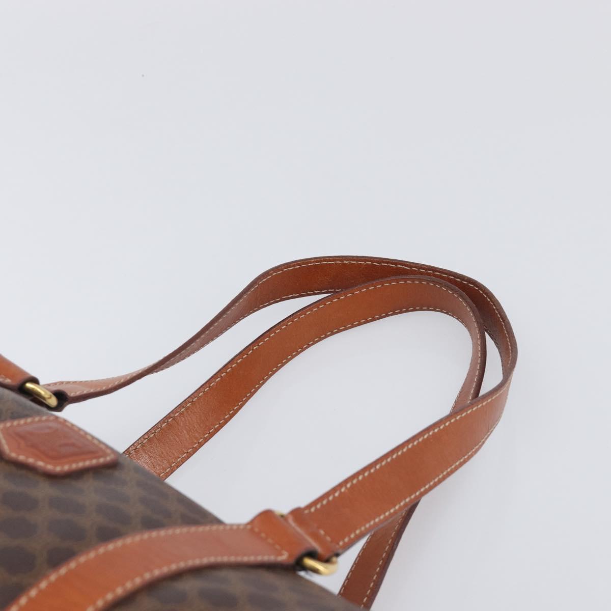 CELINE Macadam Canvas Hand Bag PVC Leather Brown Gold Auth 200255A - Jerrillo image 8