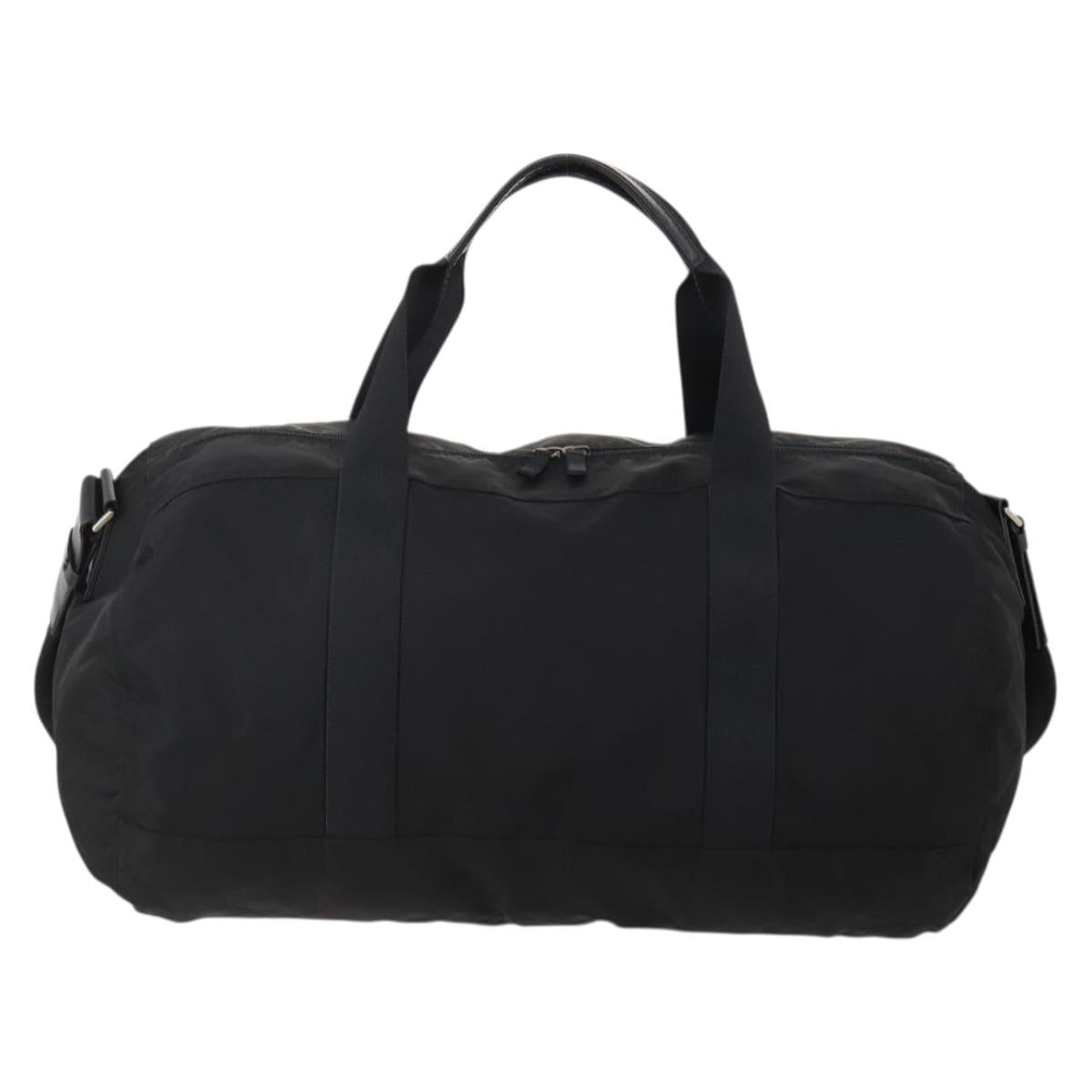 PRADA Boston Bag Nylon 2way Black Silver Auth 200299A - Jerrillo image 2