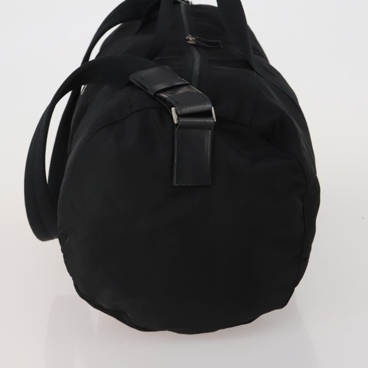 PRADA Boston Bag Nylon 2way Black Silver Auth 200299A - Jerrillo image 3
