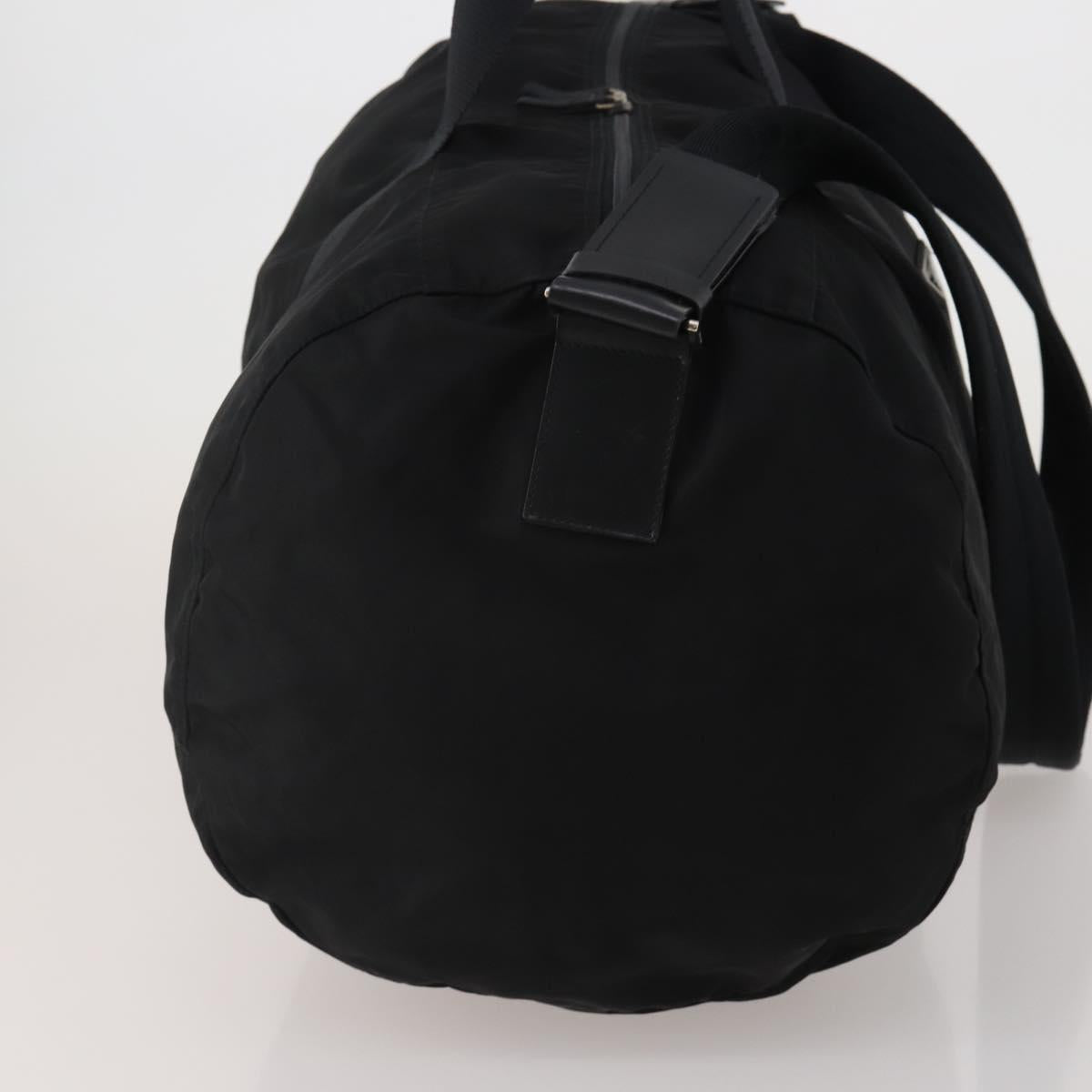 PRADA Boston Bag Nylon 2way Black Silver Auth 200299A - Jerrillo image 4