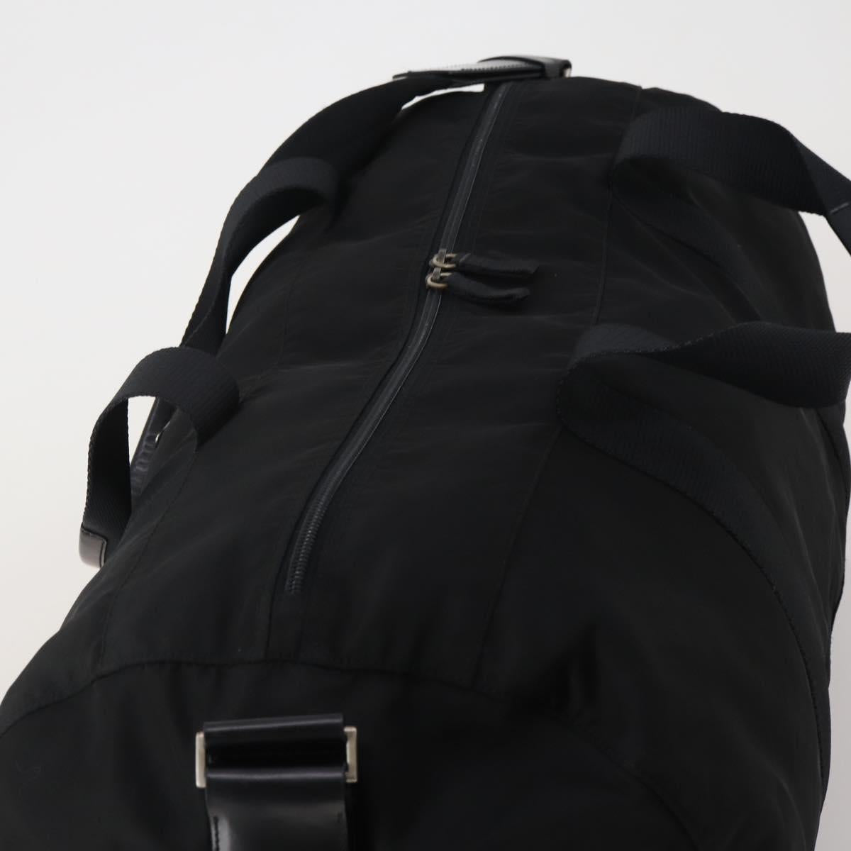 PRADA Boston Bag Nylon 2way Black Silver Auth 200299A - Jerrillo image 6
