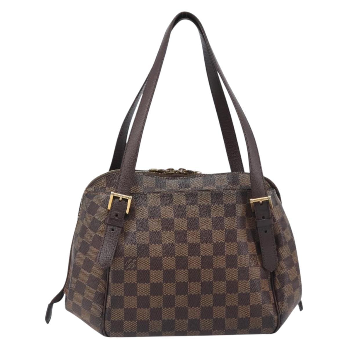 LOUIS VUITTON Damier Ebene Belem MM Hand Bag N51174 LV Auth 200303 - Jerrillo image 2
