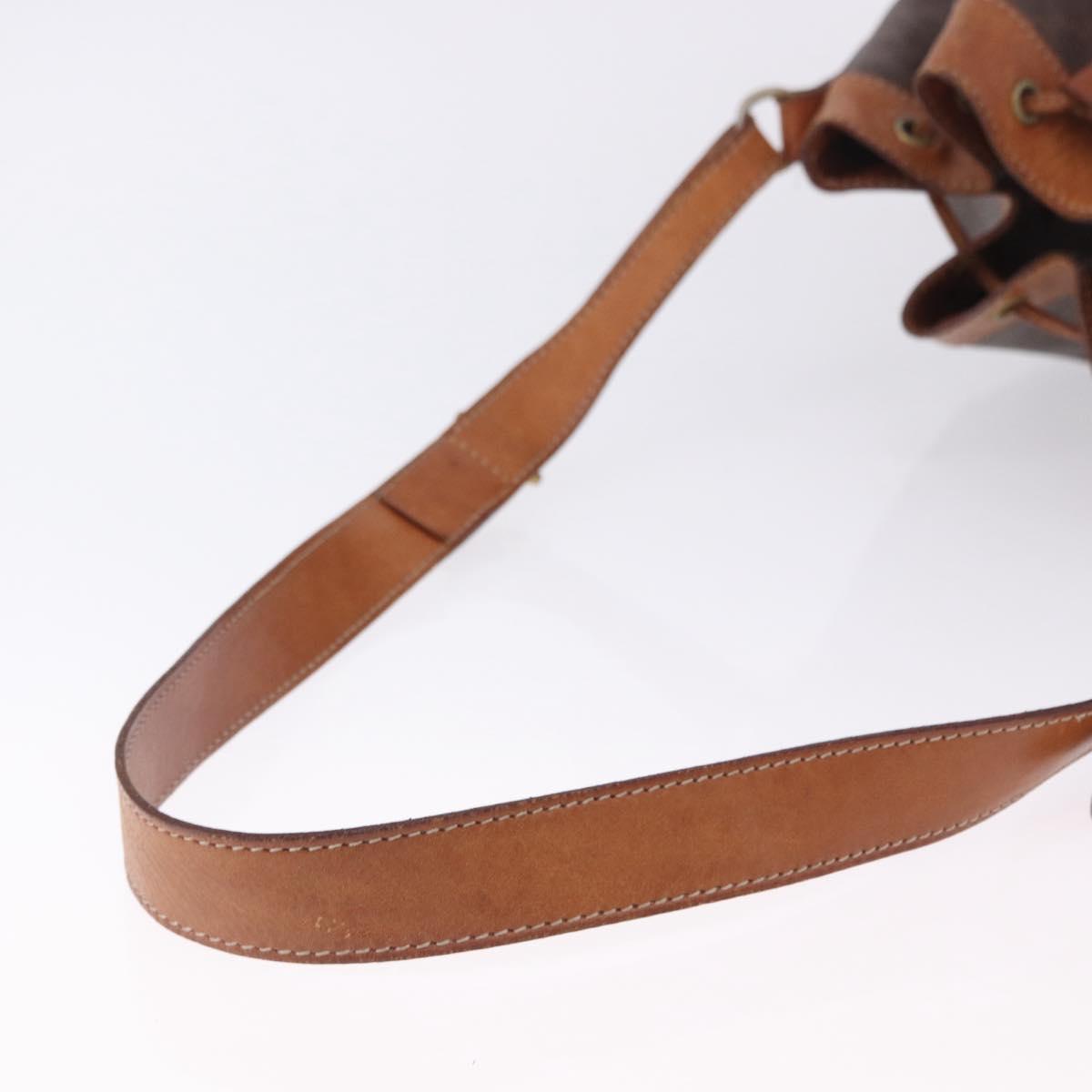 CELINE Macadam Shoulder Bag PVC Leather Brown Gold Auth 200933 - Jerrillo image 8