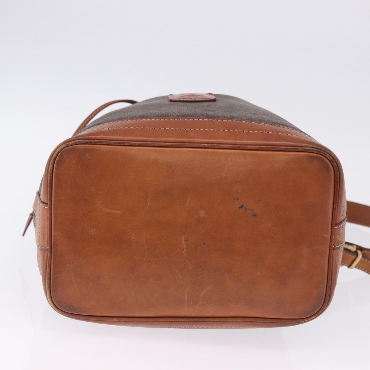 CELINE Macadam Shoulder Bag PVC Leather Brown Gold Auth 200933 - Jerrillo image 5