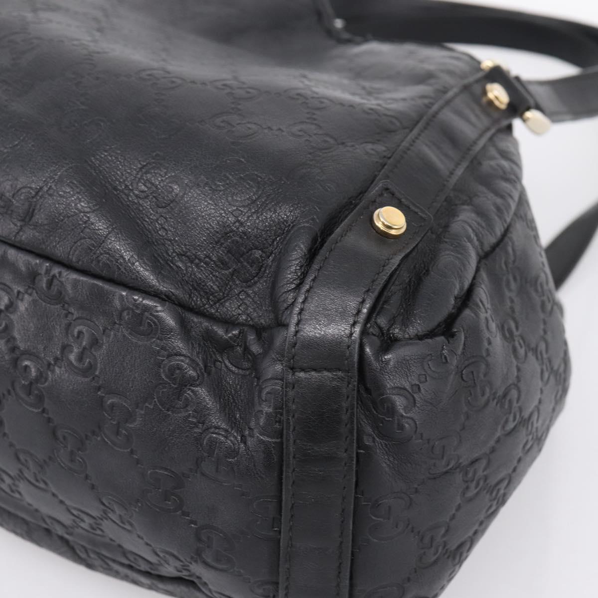 GUCCI GG Canvas Guccissima Tote Bag Leather Black Gold Tone 130736 Auth 200990V - Jerrillo image 10