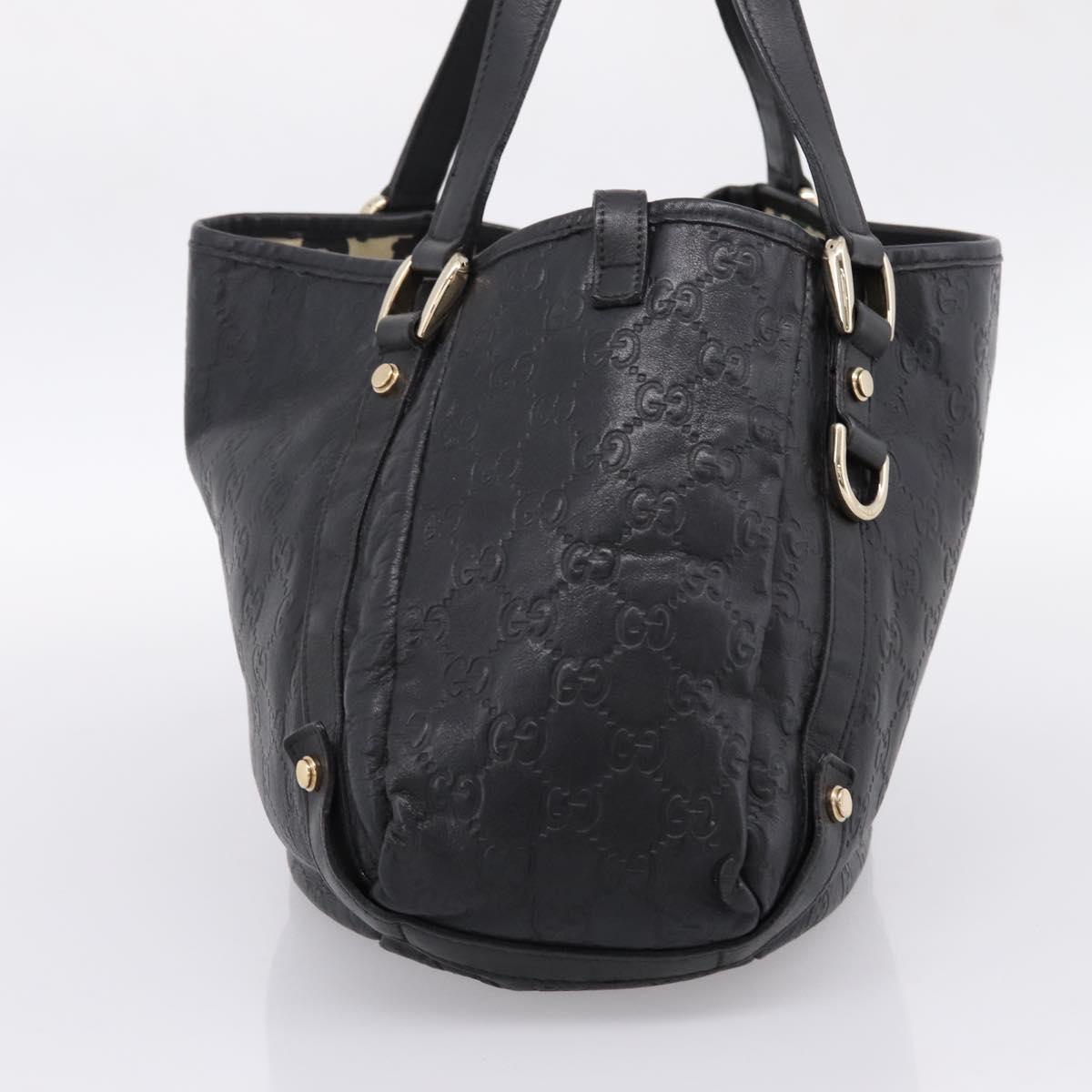 GUCCI GG Canvas Guccissima Tote Bag Leather Black Gold Tone 130736 Auth 200990V - Jerrillo image 5