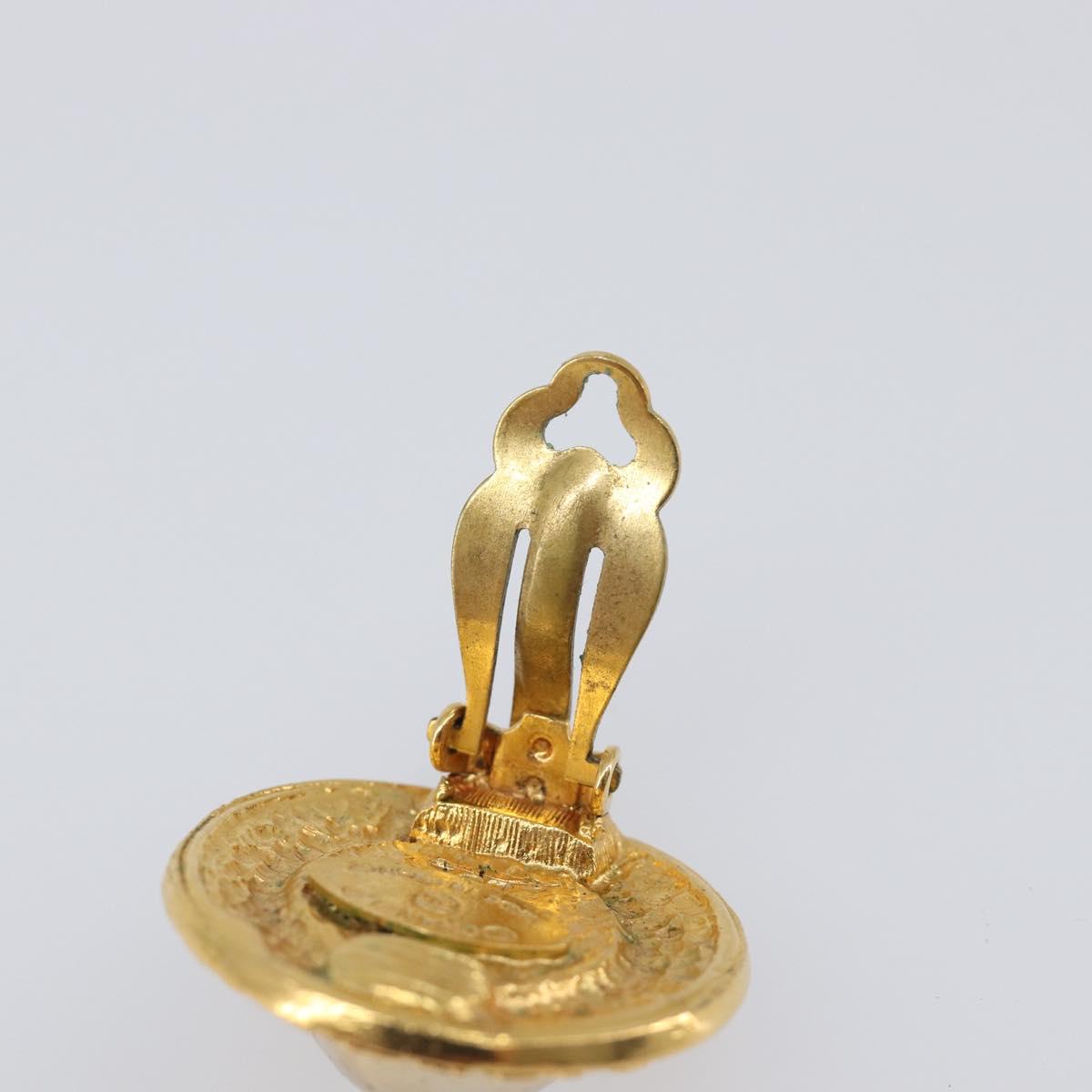 CHANEL Earring metal Gold Tone CC Auth 201016 - Jerrillo image 10