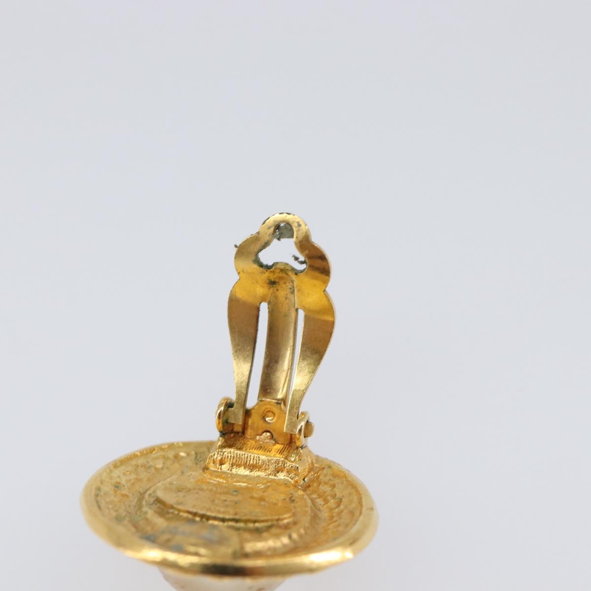 CHANEL Earring metal Gold Tone CC Auth 201016 - Jerrillo image 5