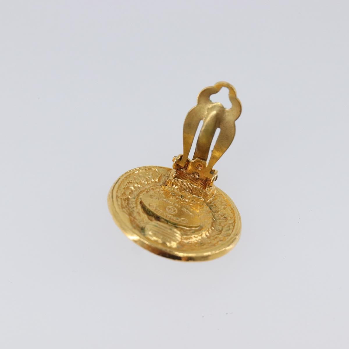 CHANEL Earring metal Gold Tone CC Auth 201016 - Jerrillo image 9