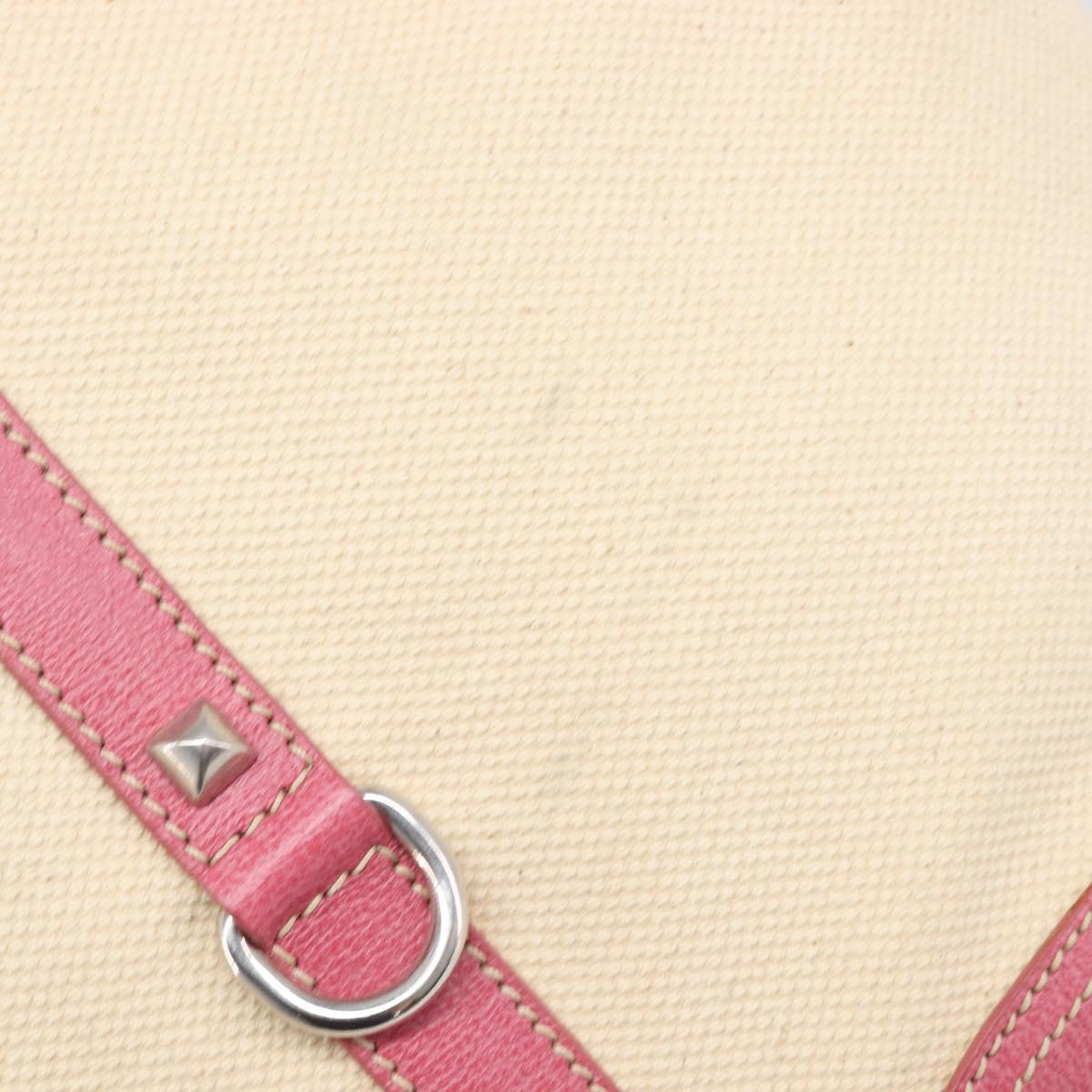 PRADA Tote Bag Canvas Ivory Silver Auth 201353V - Jerrillo image 8