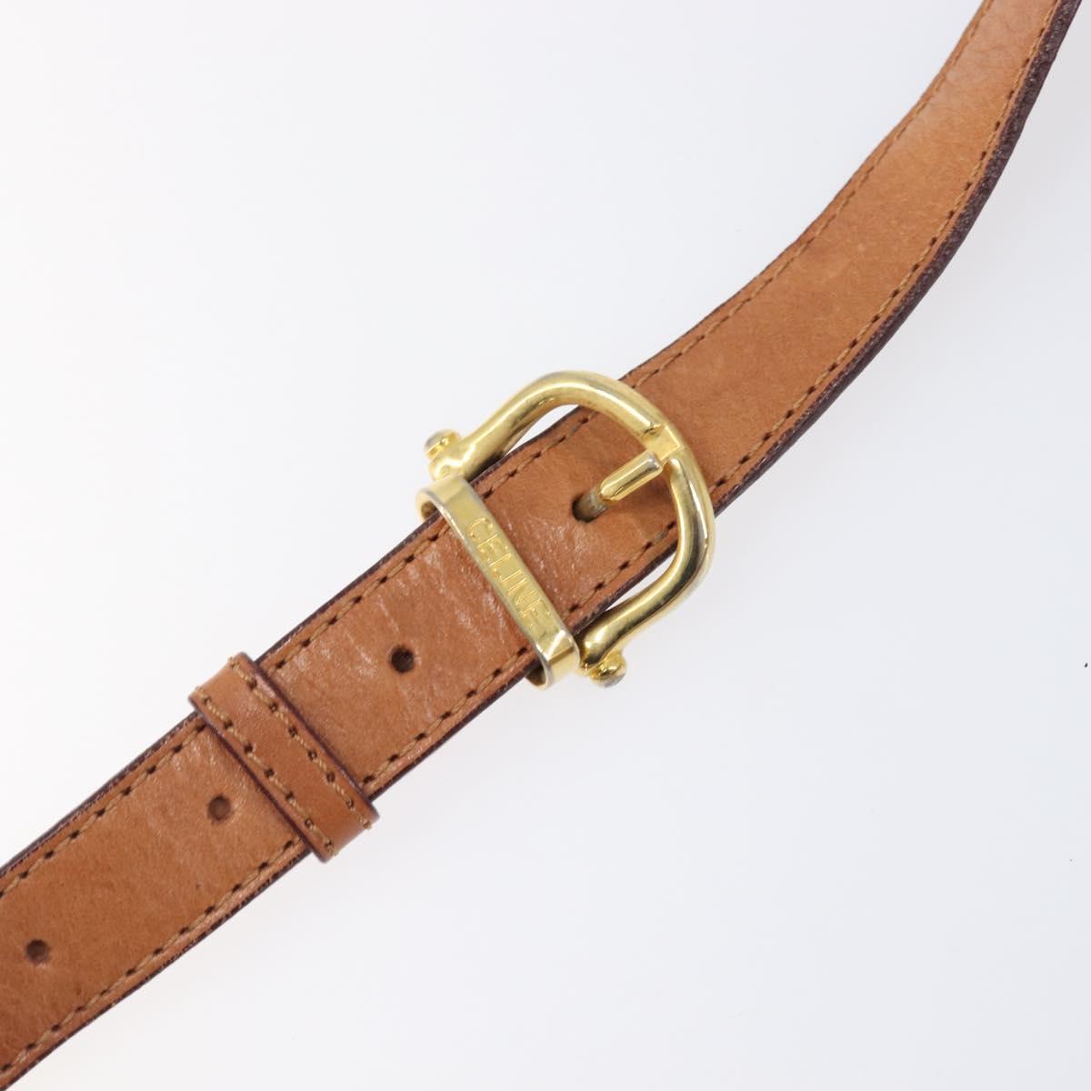 CELINE Macadam Canvas Shoulder Bag PVC Beige Gold Auth 201484A - Jerrillo image 10
