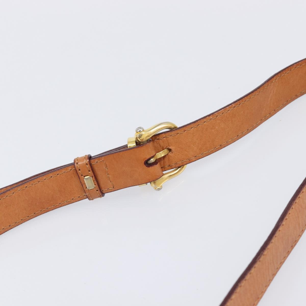 CELINE Macadam Canvas Shoulder Bag PVC Beige Gold Auth 201484A - Jerrillo image 8