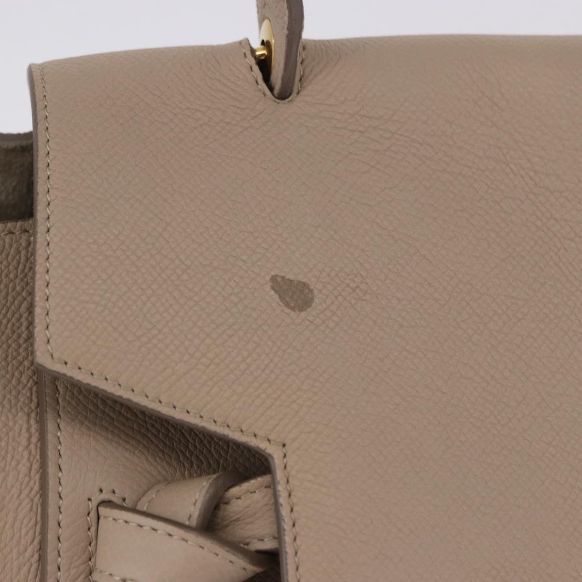 CELINE Belt Bag Hand Bag Leather Beige Gold Auth 201889V - Jerrillo image 3