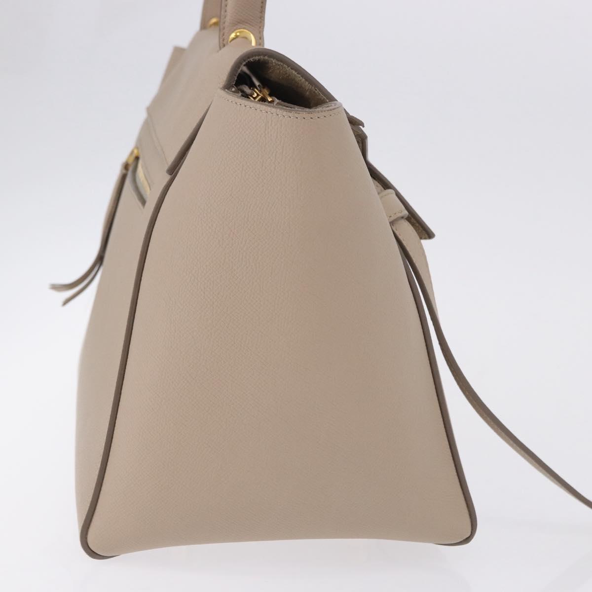 CELINE Belt Bag Hand Bag Leather Beige Gold Auth 201889V - Jerrillo image 6