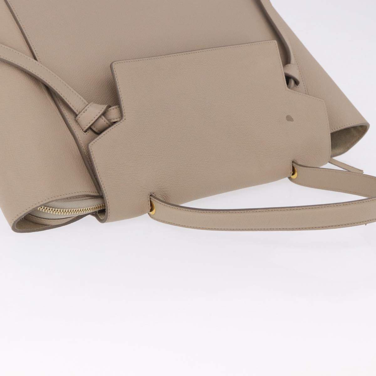 CELINE Belt Bag Hand Bag Leather Beige Gold Auth 201889V - Jerrillo image 7