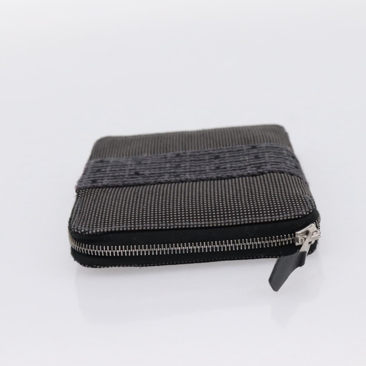 HERMES Her Line Perth PM Wallet Canvas Gray Silver Auth 202172A - Jerrillo image 4