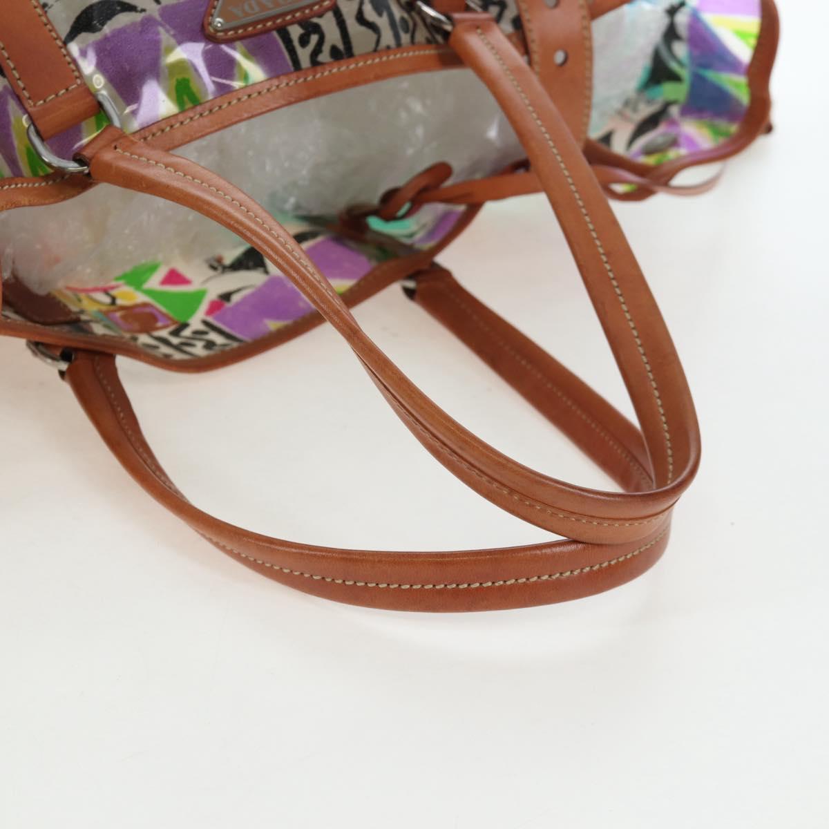 PRADA Tote Bag Vinyl Multicolor Silver Auth 204422A - Jerrillo image 7