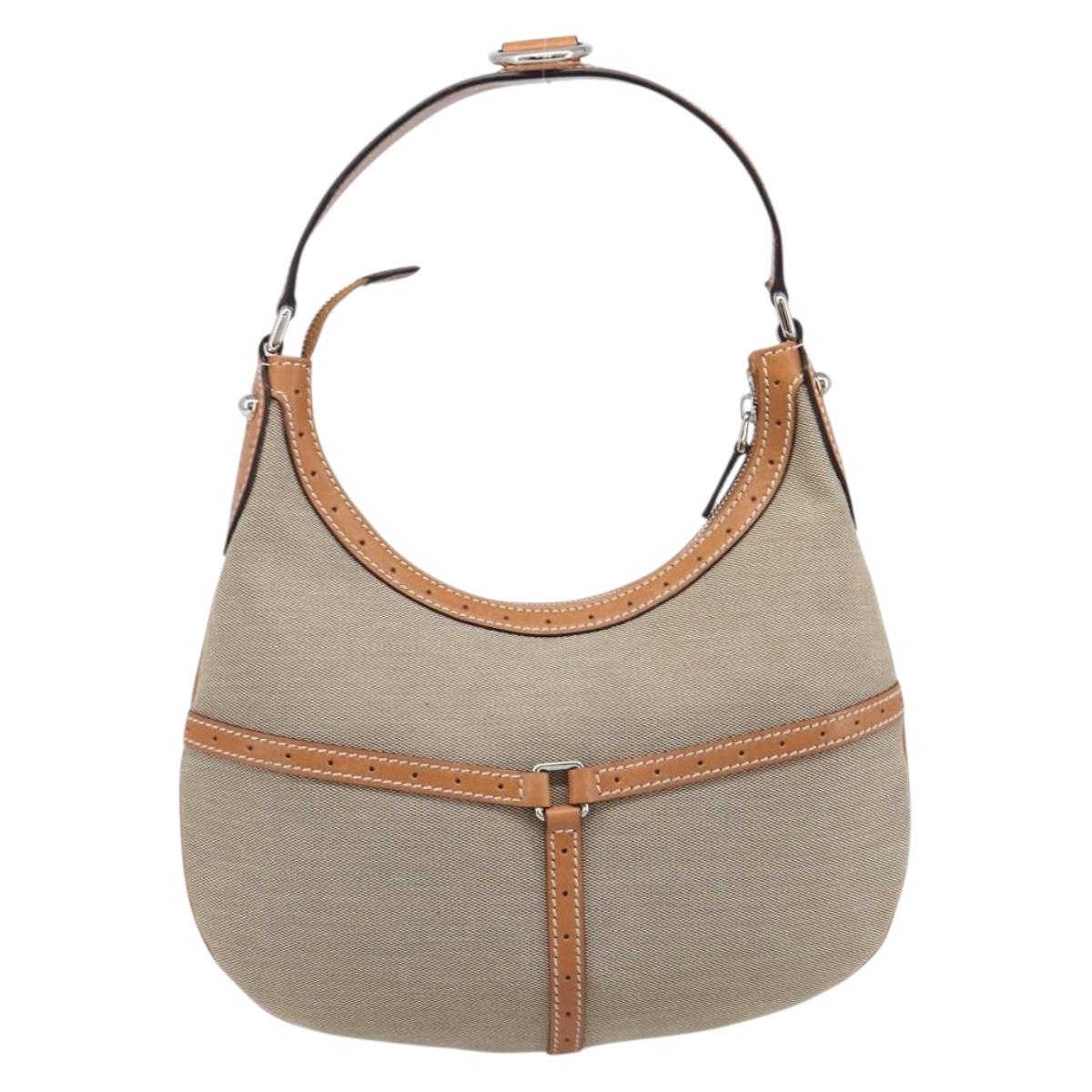 GUCCI Interlocking Shoulder Bag Canvas Beige Silver 114869 Auth 204577V - Jerrillo image 2