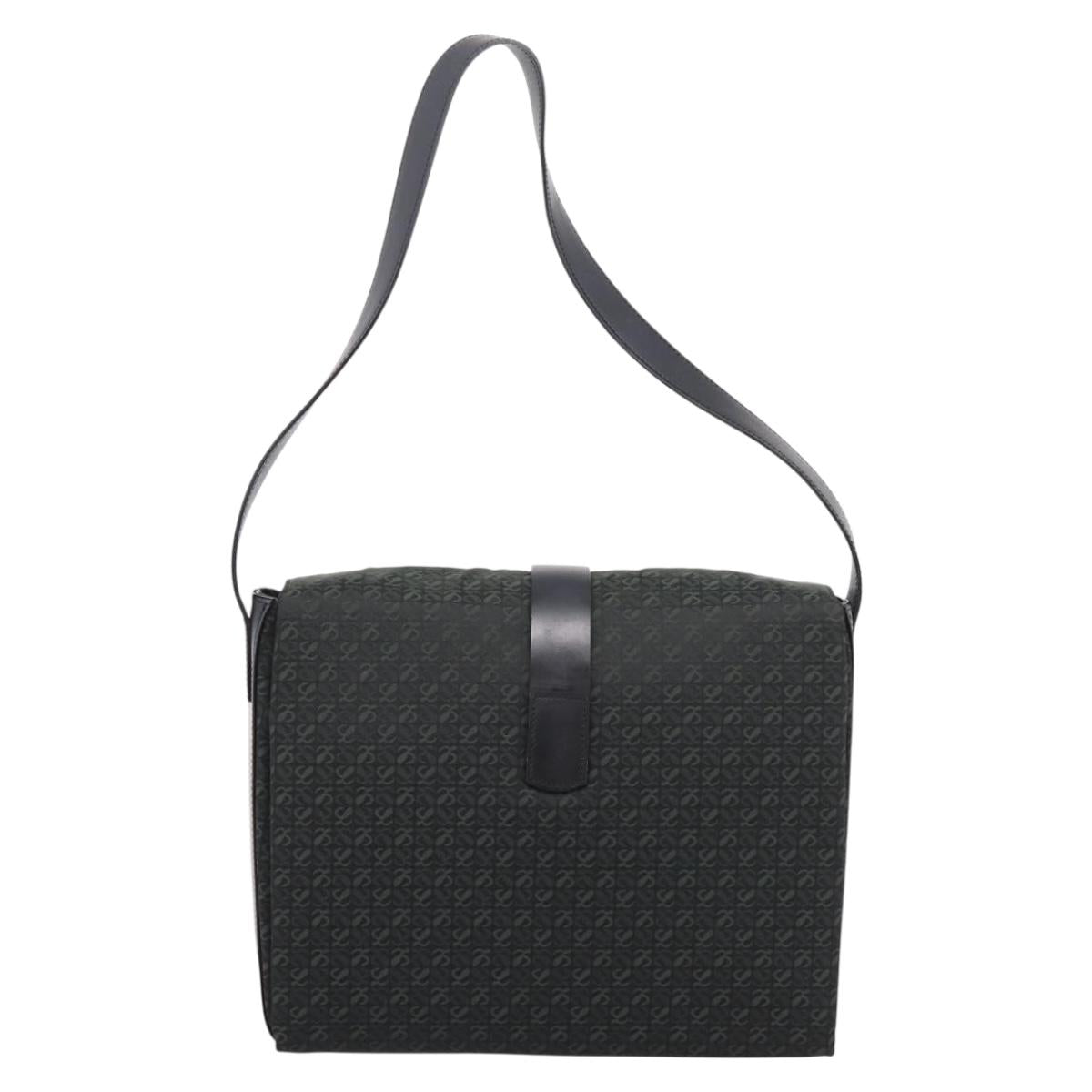 LOEWE Shoulder Bag Canvas Green Gold Tone Auth 204750V - Jerrillo image 2