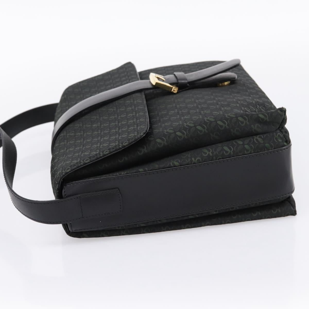 LOEWE Shoulder Bag Canvas Green Gold Tone Auth 204750V - Jerrillo image 3