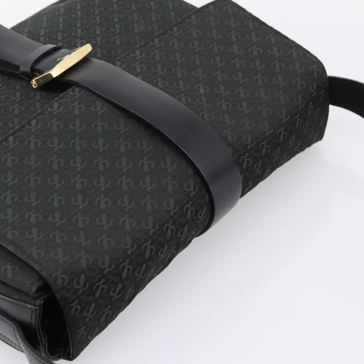 LOEWE Shoulder Bag Canvas Green Gold Tone Auth 204750V - Jerrillo image 6