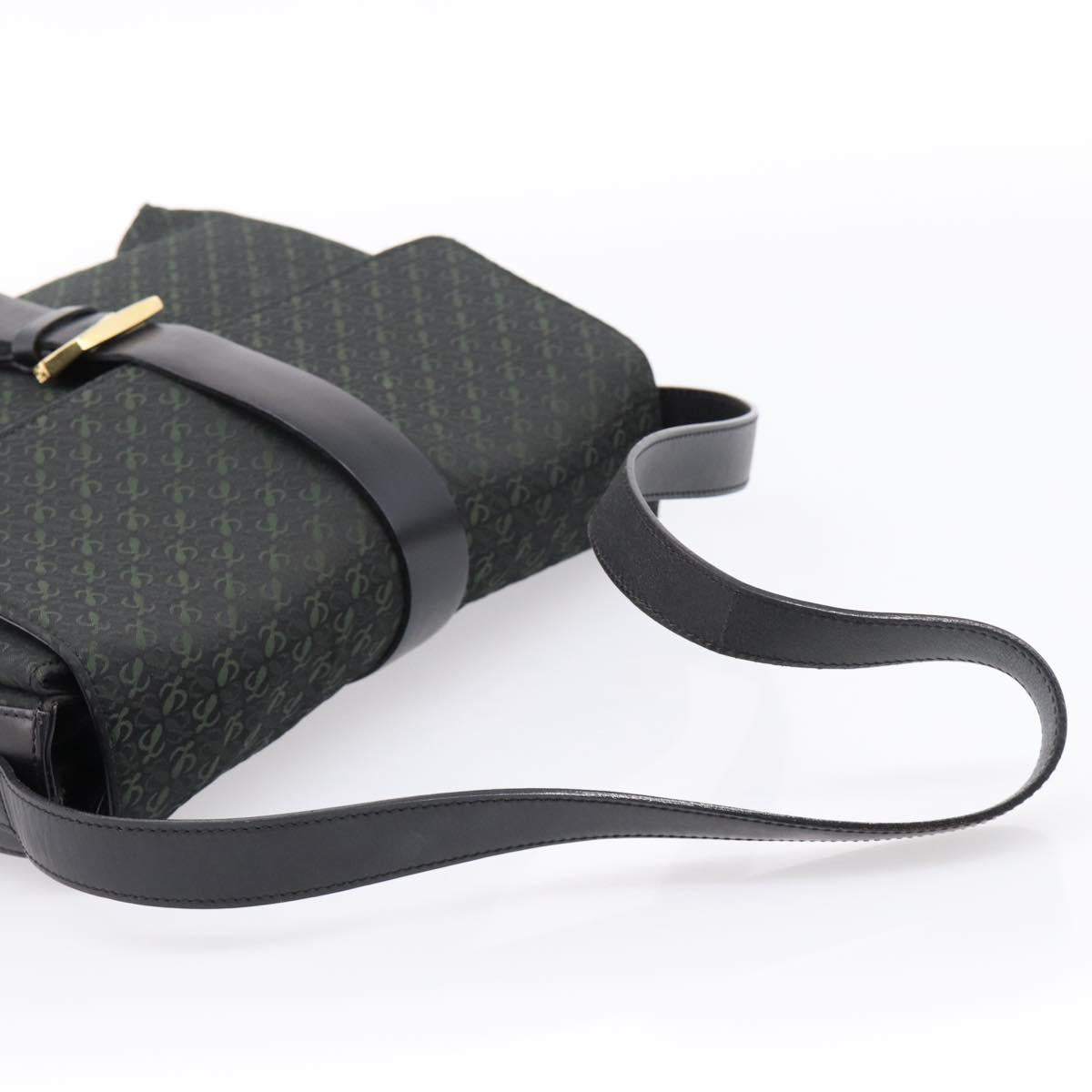 LOEWE Shoulder Bag Canvas Green Gold Tone Auth 204750V - Jerrillo image 7
