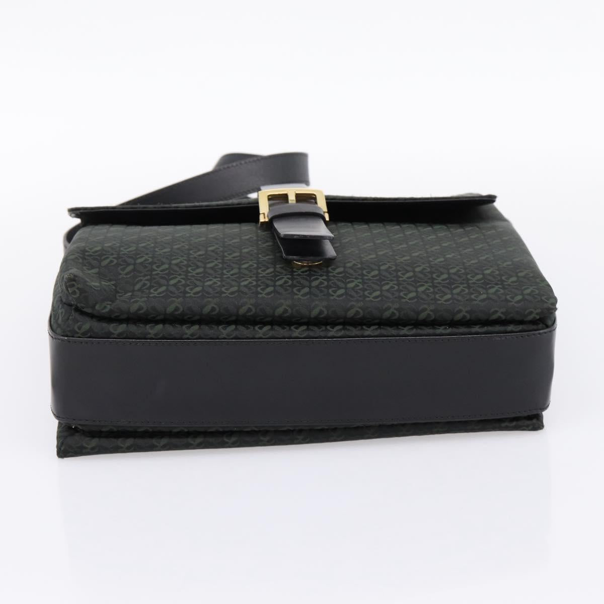 LOEWE Shoulder Bag Canvas Green Gold Tone Auth 204750V - Jerrillo image 5
